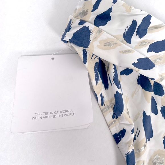 LA Blanca Swim Bottoms Size 14 White and Blue - Picture 6 of 6